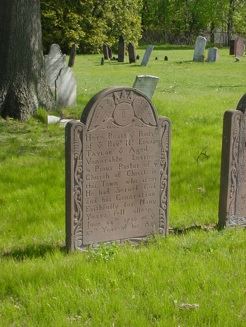 Grave stones.